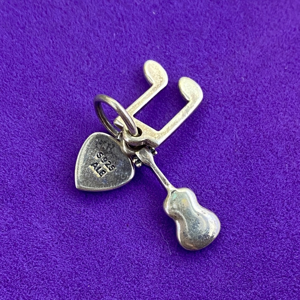 💛 Pandora Sterling Silver I Love Music Pendant | Music Lover Gift - Picture 2 of 4